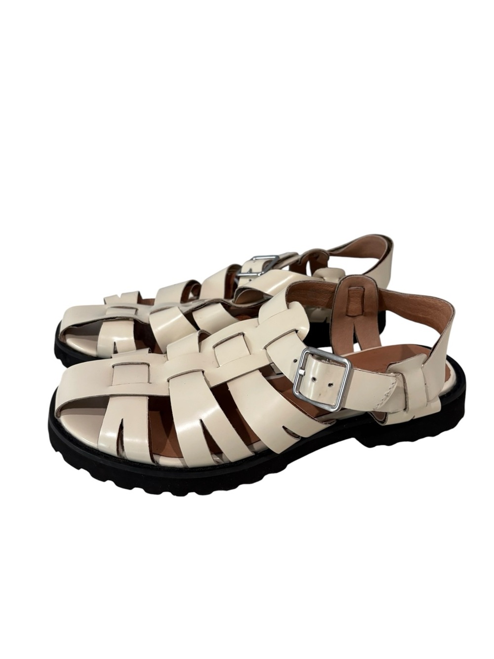 The Cari Fisherman Sandal by Madewell Ivory 7